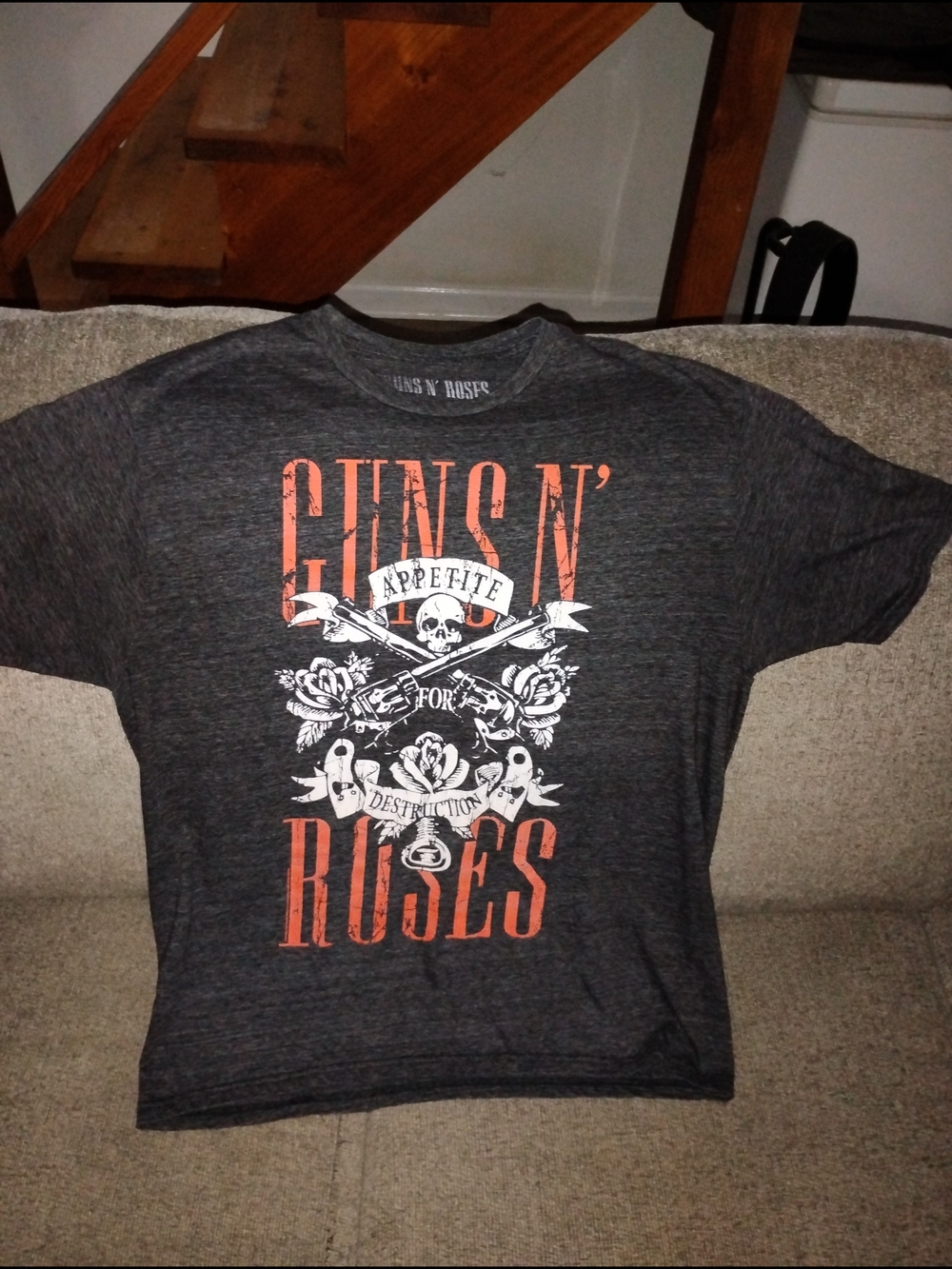 Men's Charcoal Graphic Tee - Appetite for Destruction